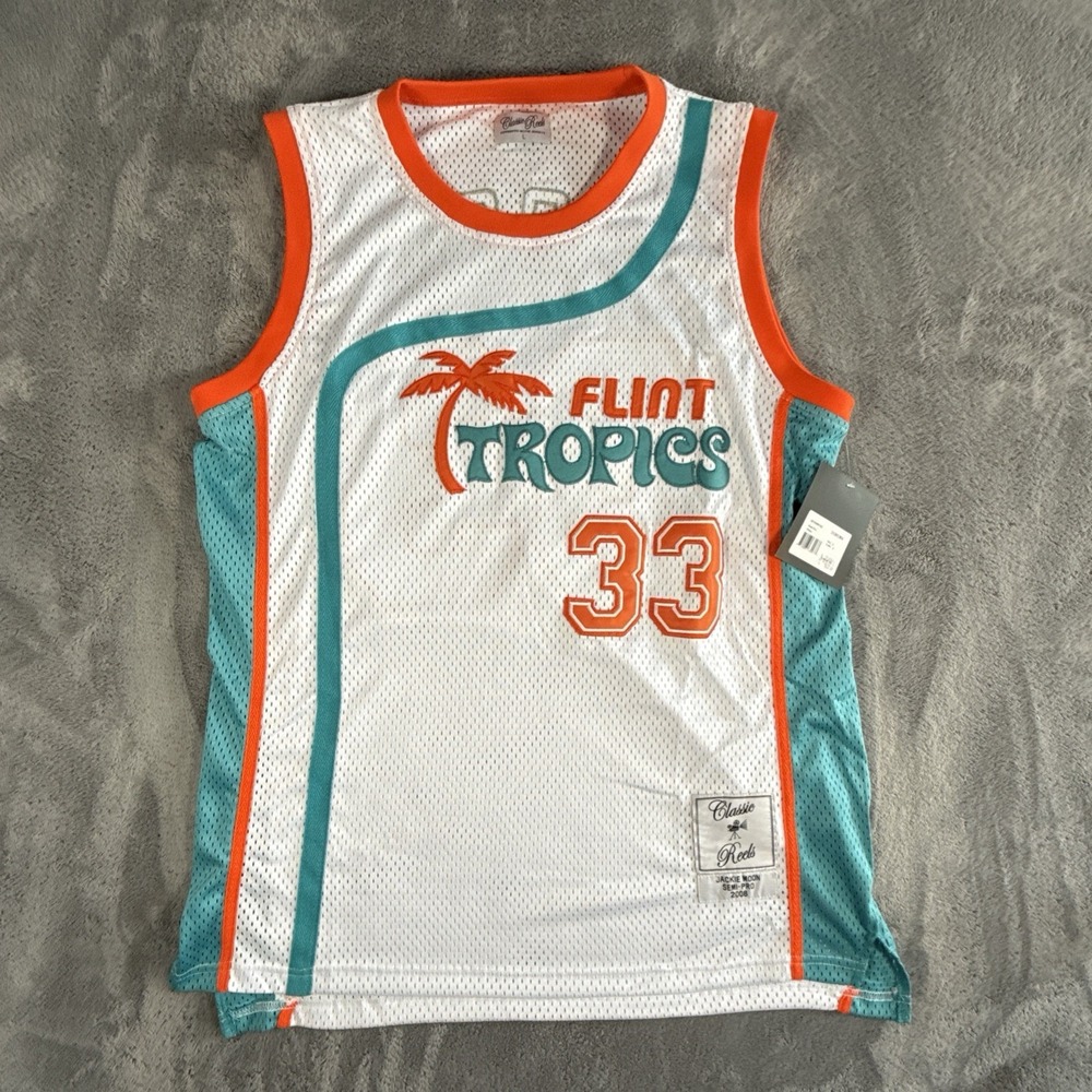 Flint Tropics Jackie Moon Basketball Jersey #33 Semi-Pro Mens Size Large NWT New - Picture 3 of 16